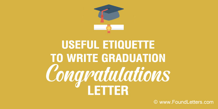 Graduation Congratulations Letter Etiquette