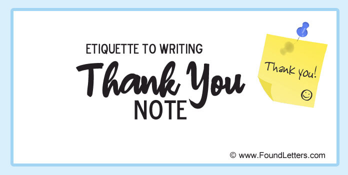 Thank You Note Etiquette Tips