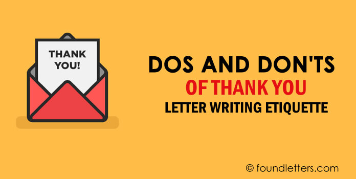 Thank You Letter Writing Etiquette, Dos and Don'ts