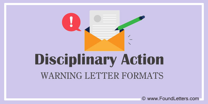 disciplinary action warning letter sample