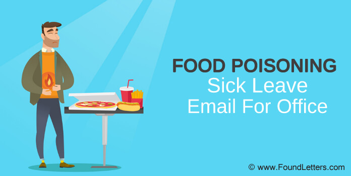 food poisoning sick leave email sample format