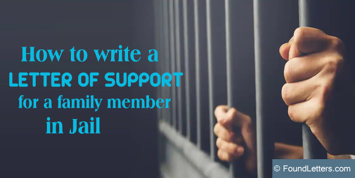 Letter of Support for a Family Member in Jail, parole letter 