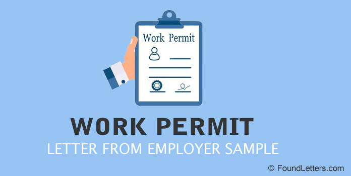 work permit letter from employer sample Format