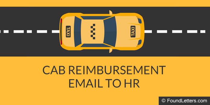 Cab Reimbursement Email to HR Format