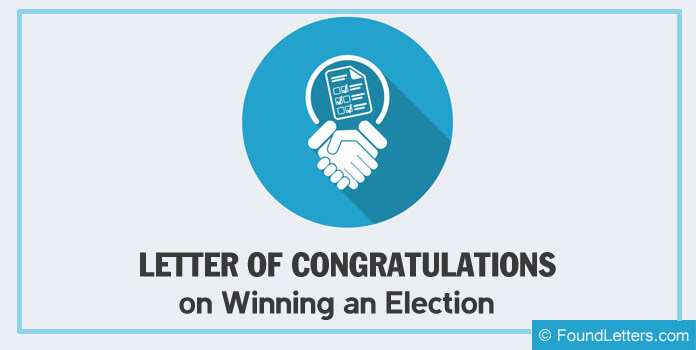 sample congratulations letter for winning election