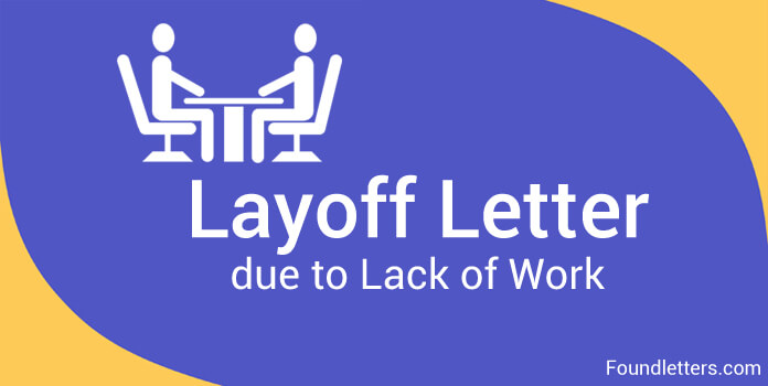 Layoff Letter due to Lack of Work
