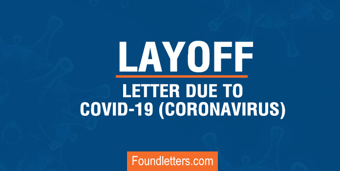Temporary lay off letter due to covid 19 sample