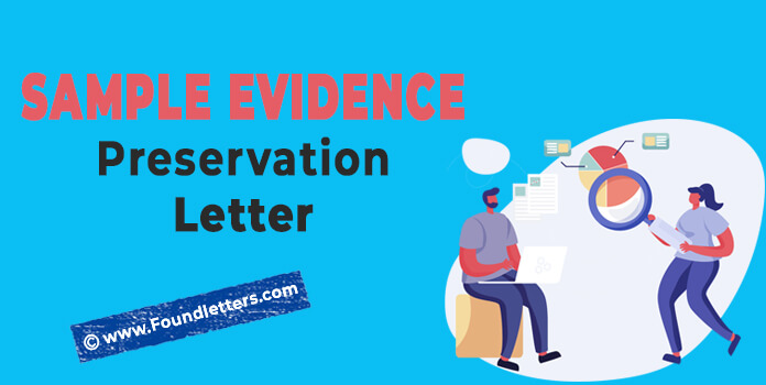 Sample Evidence Preservation Letter Format, Example