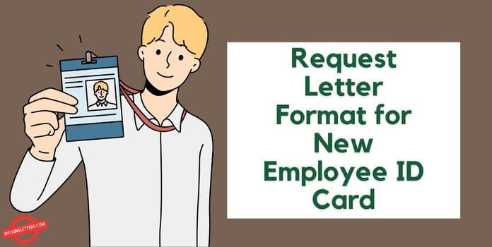 Request Letter for New Employee ID Card