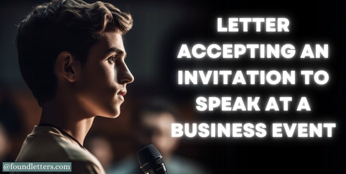 Accept an Invitation to Speak Business Event Letter Template